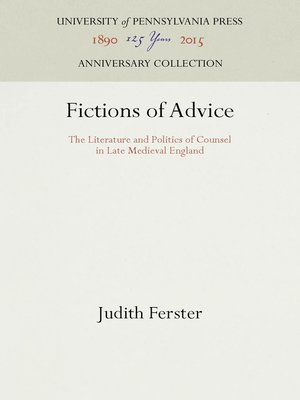 cover image of Fictions of Advice